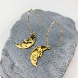 KATY GINGER DESIGNS Moon Earrings